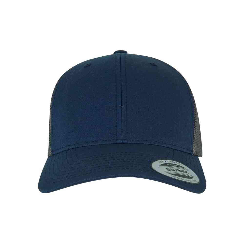 Flexfit - Retro 2Tone pale Trucker pet - Donkerblauw/Grijs